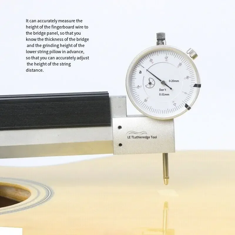 

Yue Yun Music Store-Guitar neck reset angle offset measuring instrument micrometer folk guitar string distance tool-Hot Sale