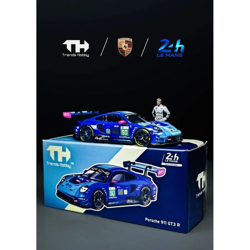 Trends Hobby-TH 1/64 Porsche 911 GT3 R LeMan 24H 2025 Diecast Car Model Alloy Simulation Collection Toy Gift For Boys#peetyeee view 3