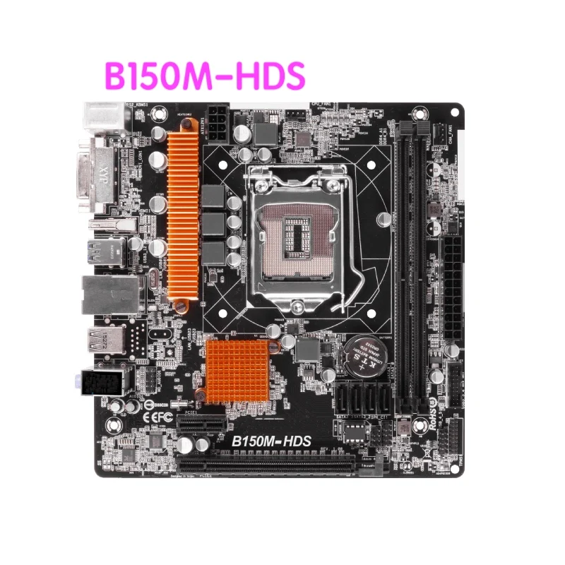 Imagem -01 - Motherboard B150m Lga 1151 Ddr4 Mainboard 100 Testado ok Totalmente Trabalho Asrock-b150m-hds