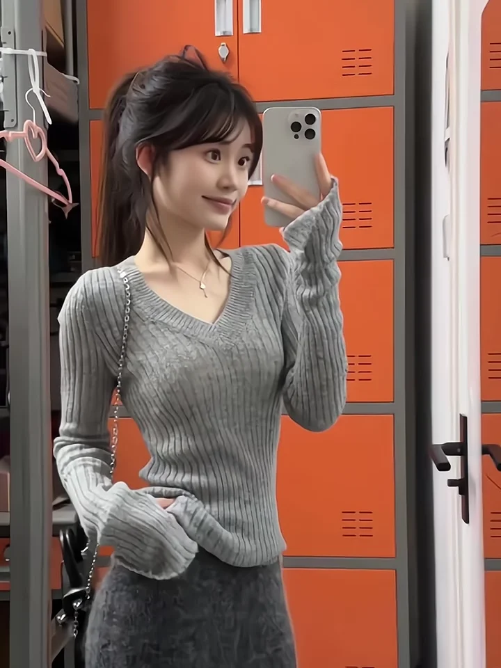 

Свитера Джемперы Пуловеры Женский свитер Акриловый леопардовый детали Обычный клуб Ночная вечеринка Гала Многоцветный Элегантный модный теплый