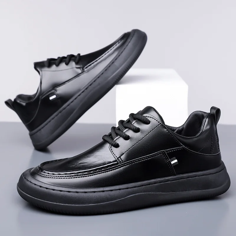 

Мужская обувь для вождения на мягкой подошве, дышащие нескользящие повседневные лоферы, легкие удобные прогулочные туфли без шнуровки в британском стиле