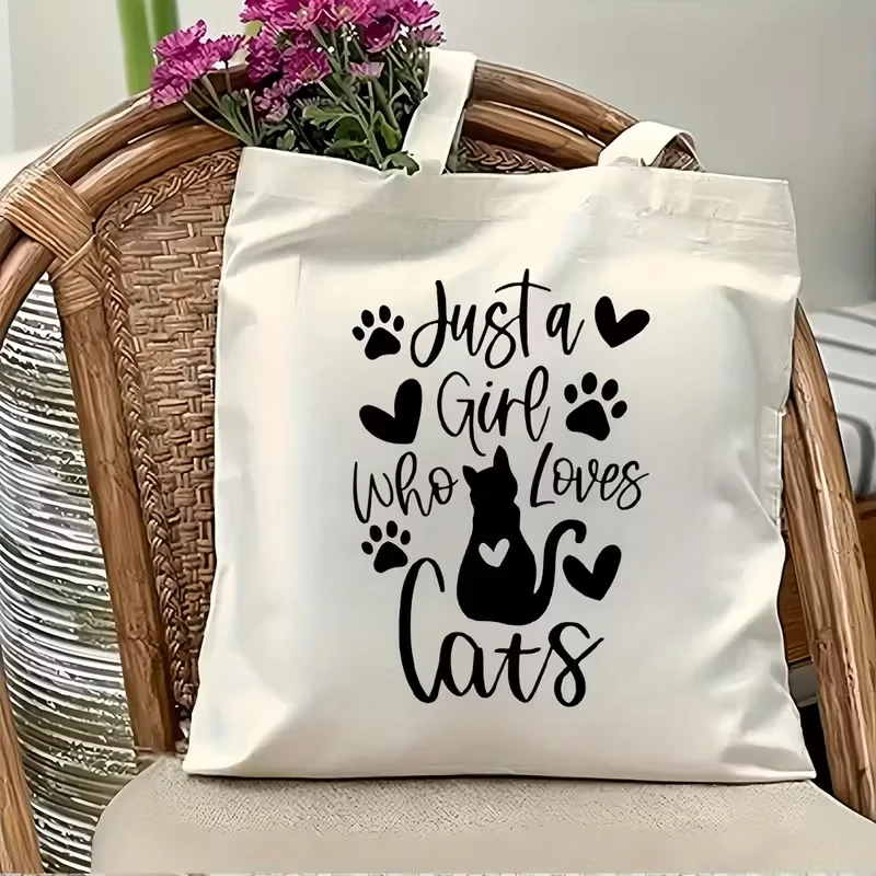 

Cute and Quirky Kitten Handbag Womens Shoulder Bag Large Capacity Foldable Handbag Suitable for Shopping or Commuting