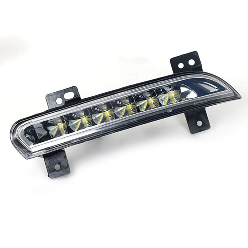 Car Front LED DRL Fog Light For Renault Fluence 2014+ Auto Driving Lamp Daytime Running Light Bumper Lamp