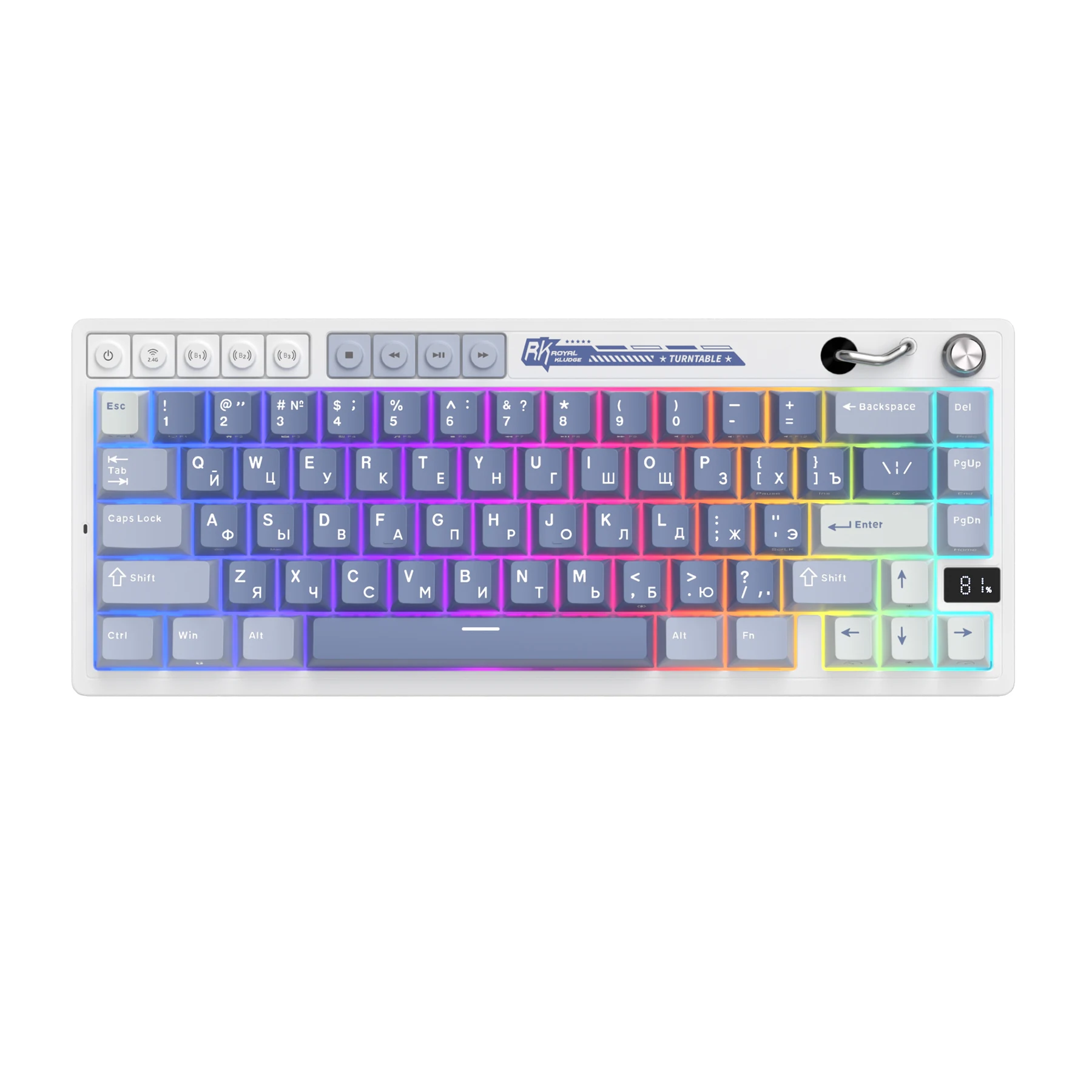RK ROYAL KLUDGE M65 バッテリーディスプレイ搭載 ゲーミング