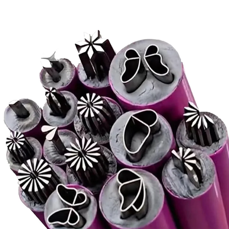 A47F-15-teiliges Nail Art Stamp Pen Set, Blumen-Nagelstempelstift, Nail Art Stamper Kit, Nail Art Tool mit verschiedenen Mustern