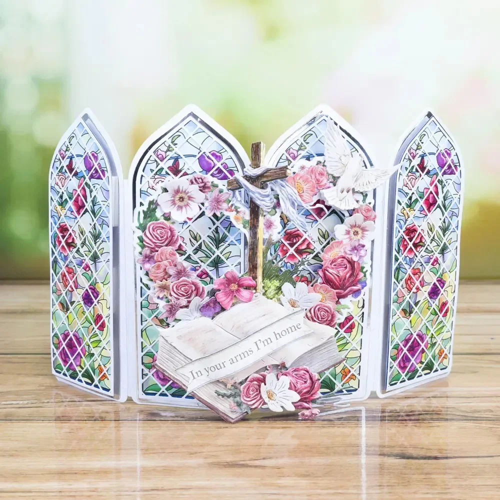A Western-style House with a Cross Cutting Dies Scrapbook Diary Decoration Stencil Embossing Template DIY Greeting Card Handmade - view 6