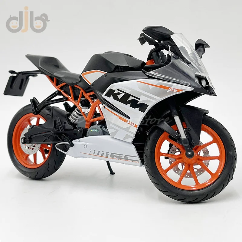 

1:12 Diecast Motorcycle Model Toy RC 390 Sport Bike Miniature Replica