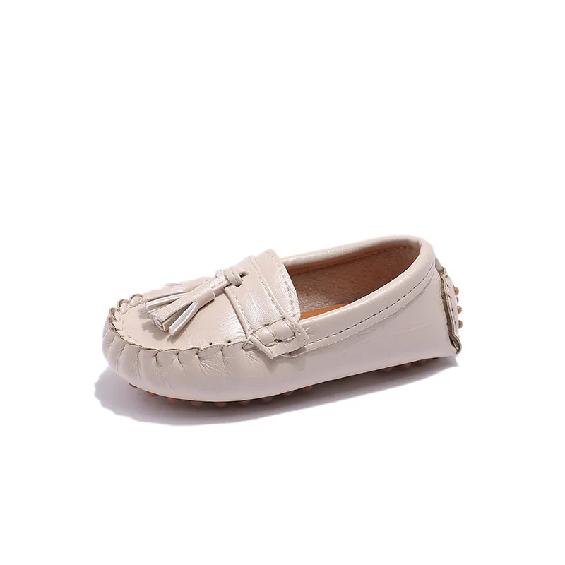 Children Casual Shoes Spring Autumn Soft Sole Baby Boys Shoes Tassel Design Comfortable Slip On Kids Girls Leather Shoes CSH1587