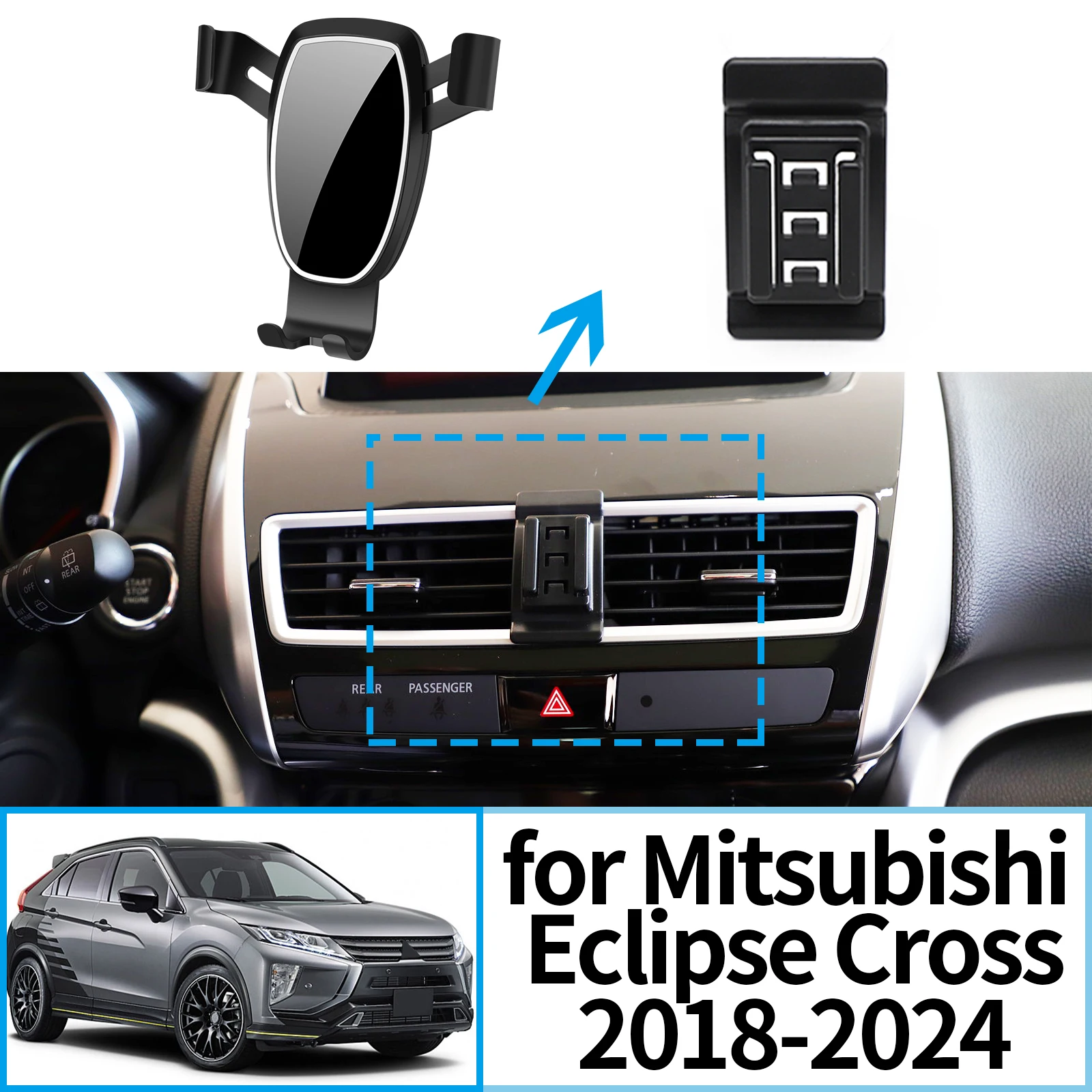 

fit for Mitsubishi Eclipse Cross 2018 2019 2020-2024 Navigation Bracke Screen Base Phone Holder Mount Car ​​accessoires