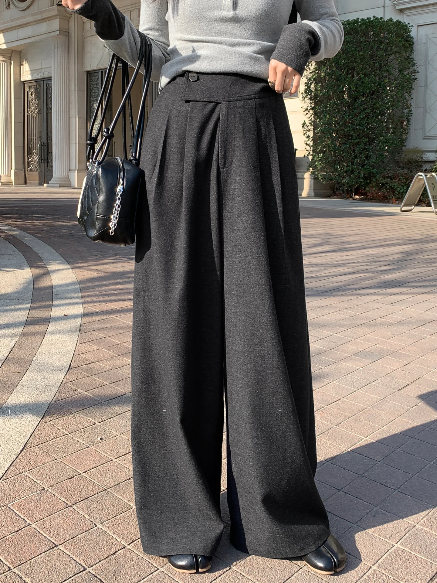 

Повседневные широкие брюки-кюлоты для женщин, весенняя новинка, свободные брюки для отдыха, с высокой талией, из полиэстера, в стиле Wed Art Museum