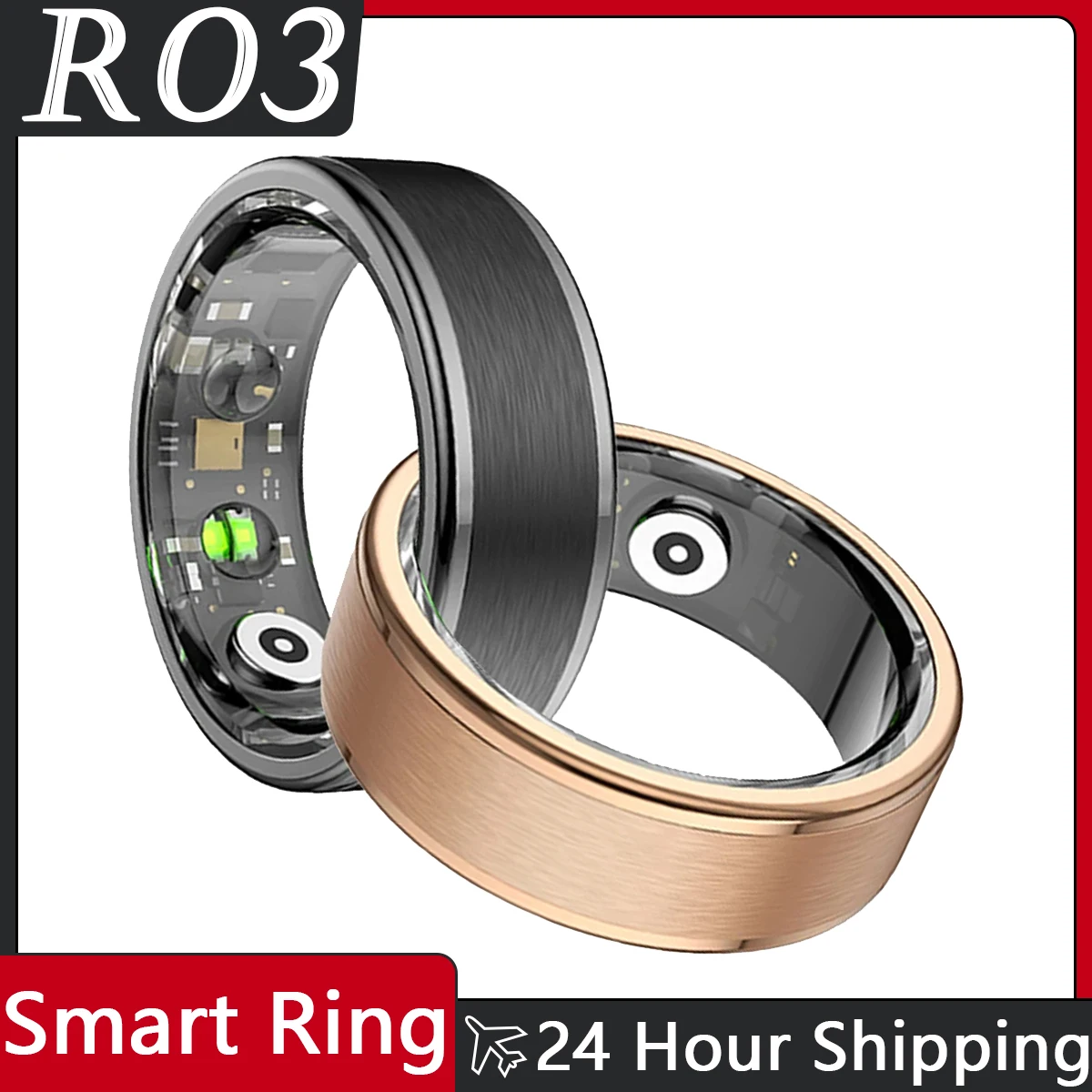 R03 Smart Ring 2024 Men Women Sport SmartRing Blood Pressure Sleep Tracker Health Intelligent Fitness Rings for Android IOS