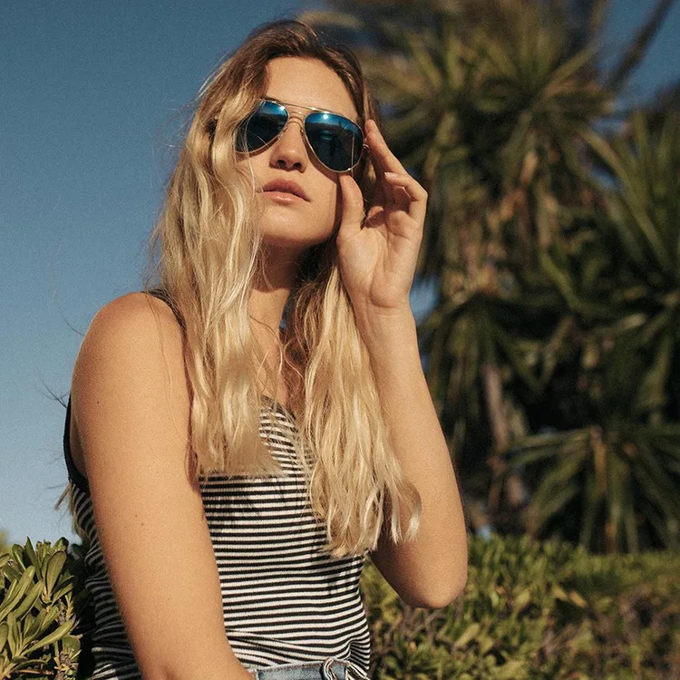 RE Sonnenbrille Mann USA Armee Militär Luftfahrt Pilot Sonnenbrille Glaslinse Frau Luxusmarke Retro Titan Rahmen Hohe Qualität – Detail 9
