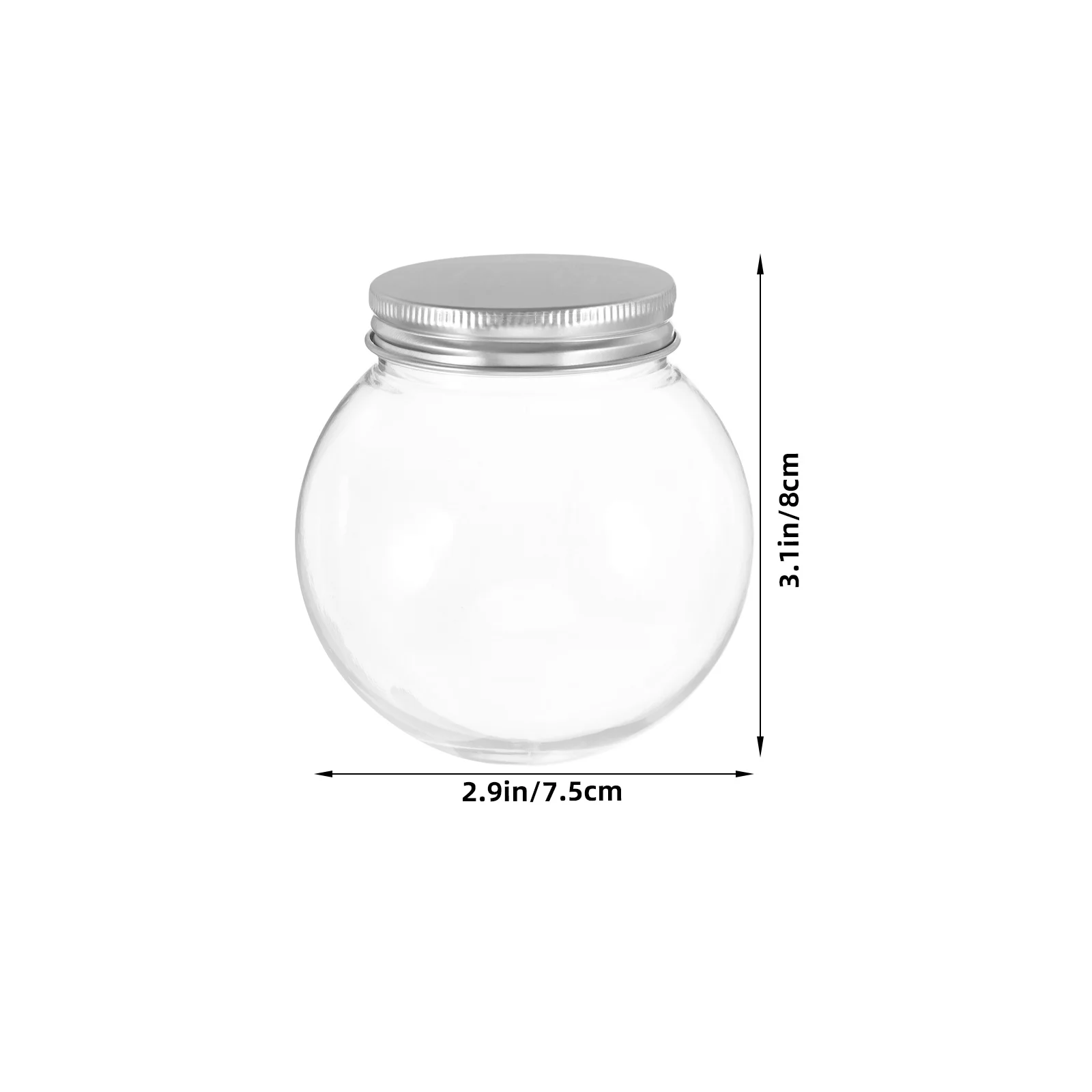 10 قطعة زجاجات زبادي بلاستيكية مستديرة شفافة سميكة 250 مللي زجاجات مشروبات شفافة غطاء ألومنيوم جرة حلوى عيد الميلاد لصالح الحفلات #2