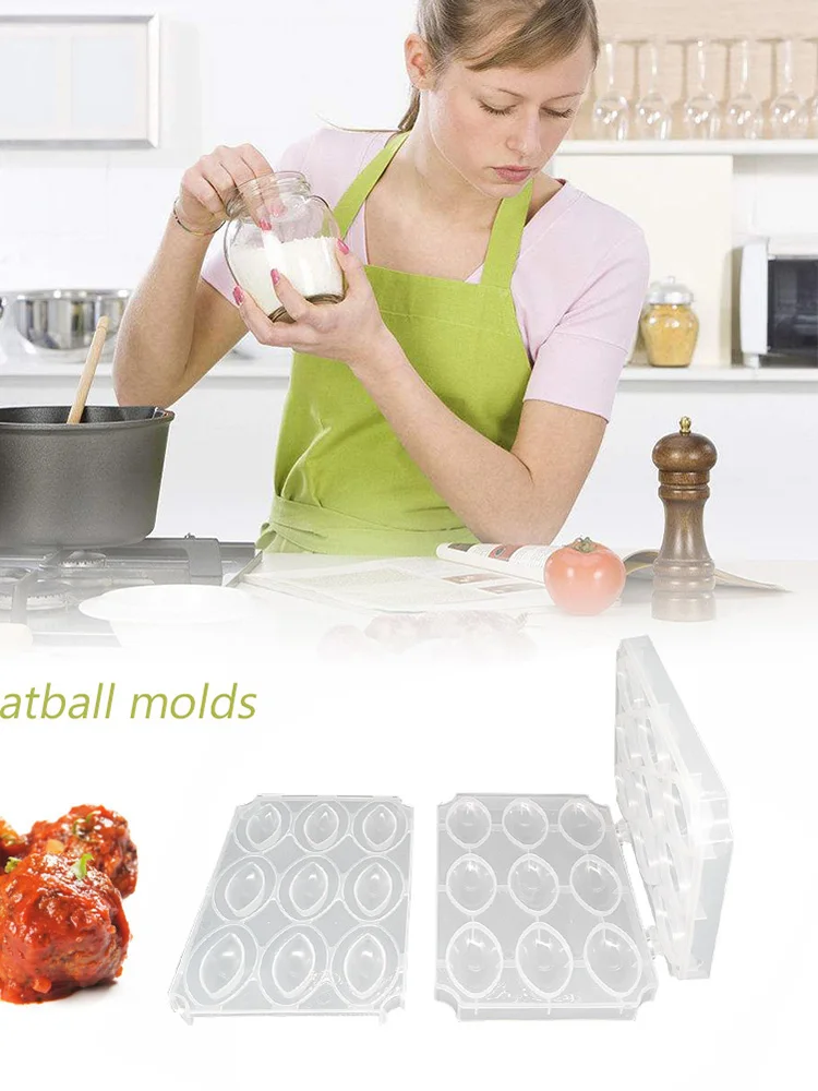 9 Holes Manual Kibbeh Meatball Maker Homemade Meat Maker Meatball Mold Kitchen Accessories  DIY Meatball Making Tool
