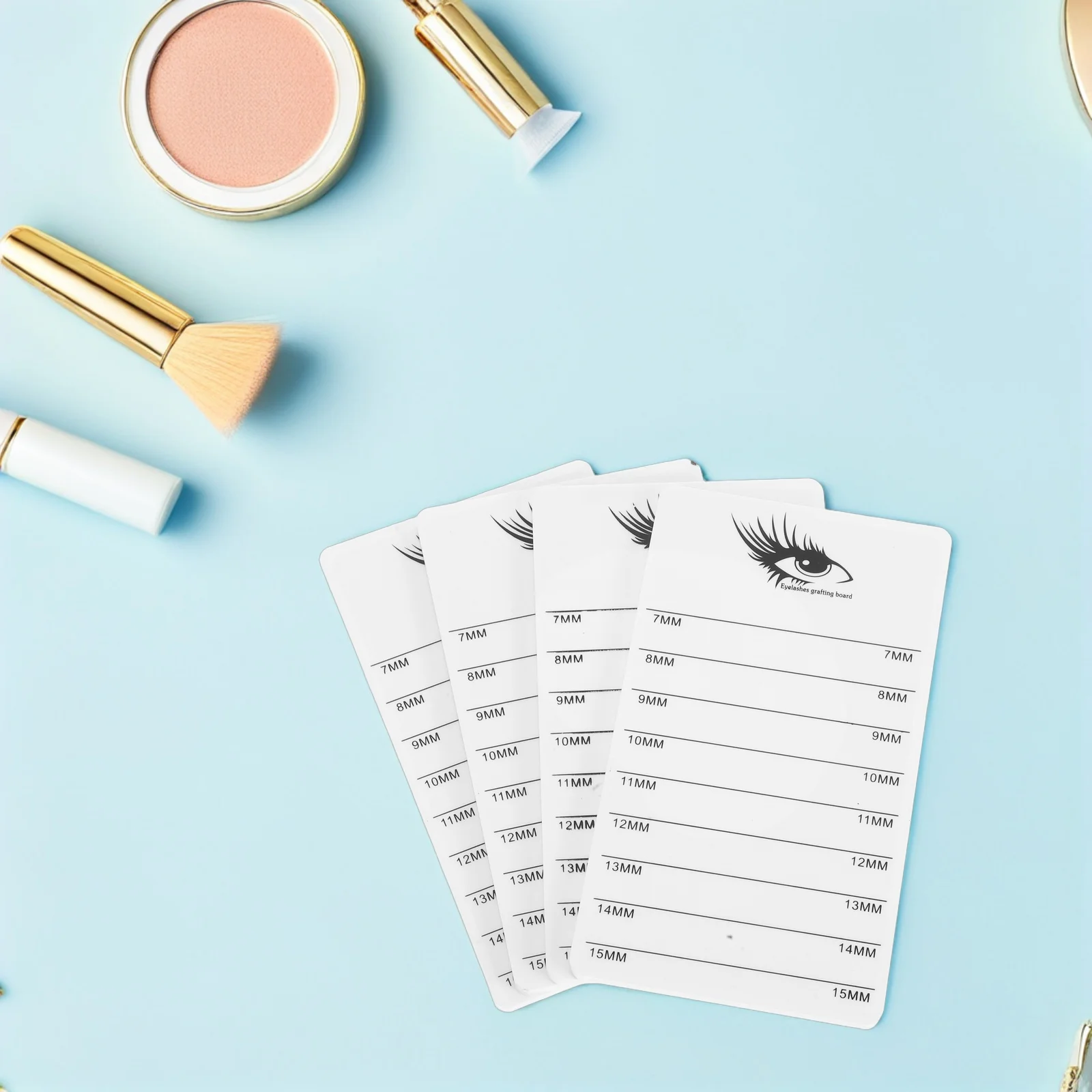 

4Pcs Acrylic Eyelash Display Pallet Camellia Flower Lash Extension Organizer Stable Portable Easy Clean Beauty Salon Home