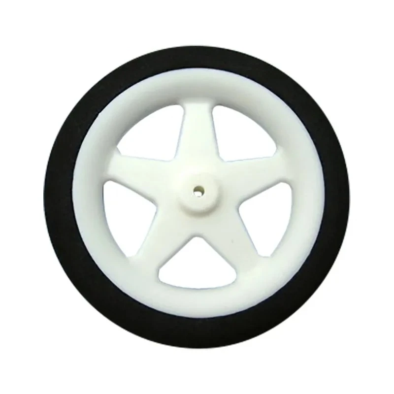 XFlight 2 pièces roues en mousse RC 55mm/60mm/76mm pneus légers en éponge à 5 rayons pour pièces de rechange de train d'atterrissage d'avion RC