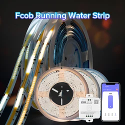 FCOB CCT IC LED Light Strip WS2811 Addressable 576 LEDs 2700K to 6500K 10mm DC24V Flexible FOB High Density COB Led Lights RA90