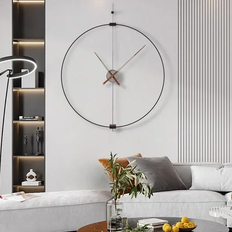 Interior Art Mural Wall Clocks Modern Round Fashion Design Wall Watch Nordic Restaurant Relogio De Parede Living Room Decoration