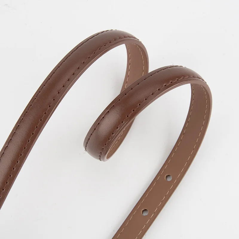 Genuine leather pin buckle women's thin belt, fashionable and versatile belt with jeans, female ins style