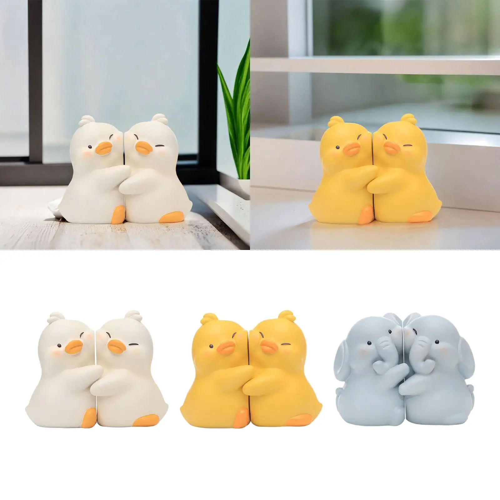 Cartoon Animal Bookends Book Holder Unique Figurine Statue Office Home Modern Decor Resin Book Stand Book Shelves Stoppers