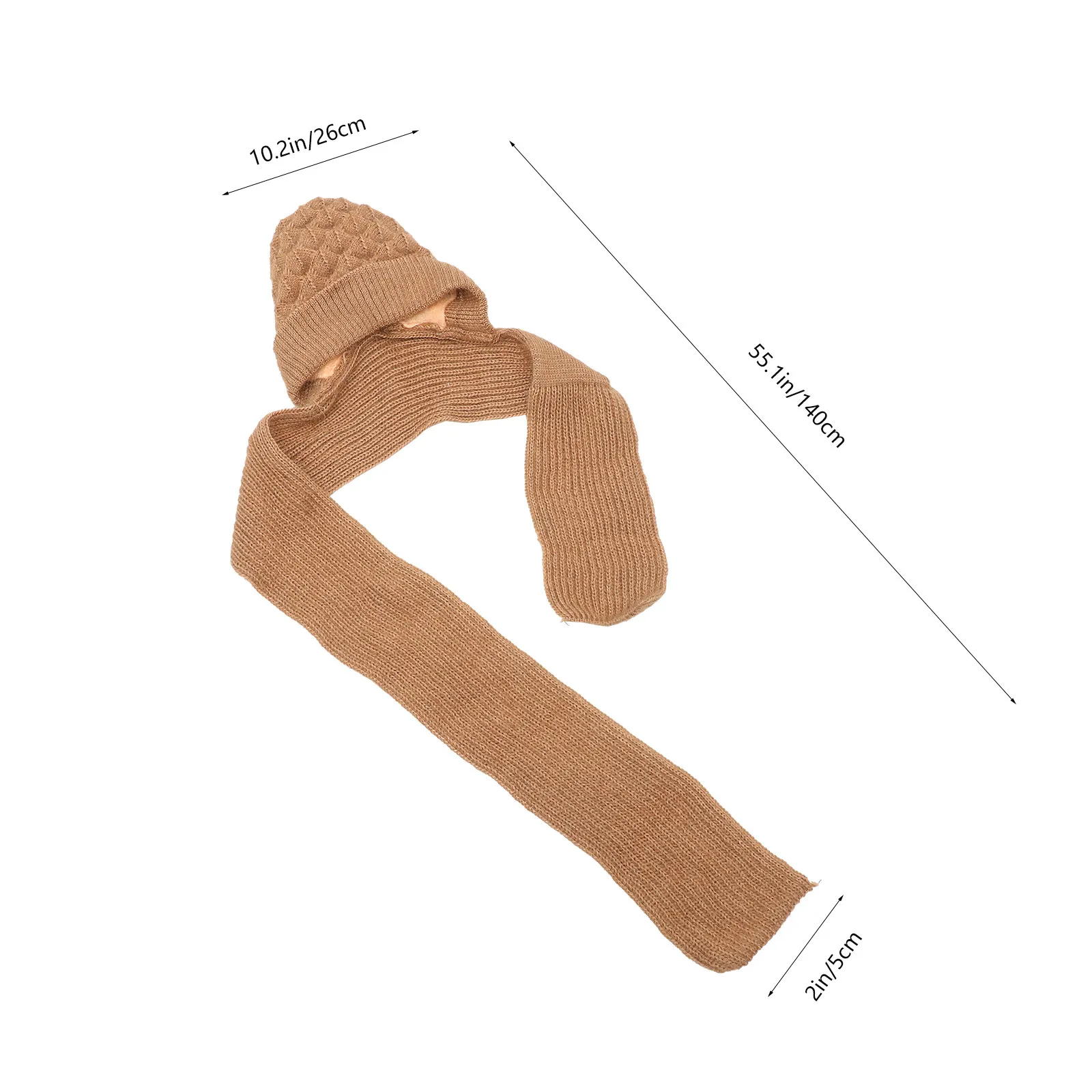 

Вязаный шарф-капюшон для женщин: теплый, мягкий, эластичный, зимний, для активного отдыха, езды на велосипеде, шопинга, как элемент гардероба, шарф и шапка