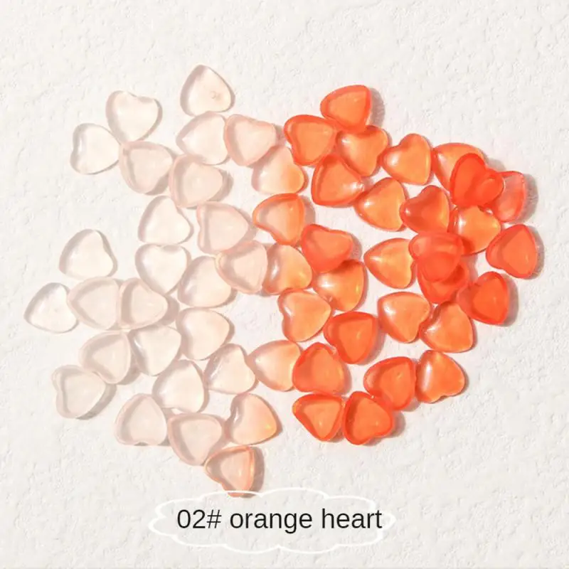 Lichte Kleur Hars Hart Sieraden Verse 3d Nail Art Decoraties Nageldecoratie Hars Liefde Snuisterijen Kleur Veranderende Strass