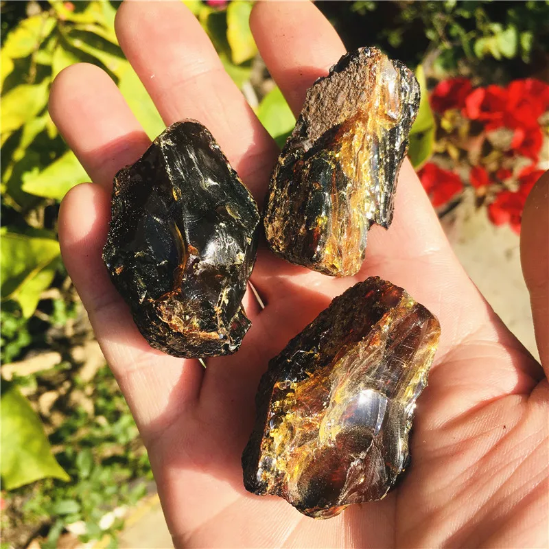 Hot!!Natural amber raw stone crystal gem collection rough rock mineral specimens healing home decor