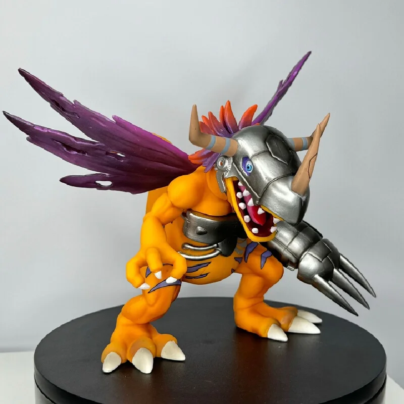 Hot Anime Digimon Adventure Metal Greymon Action Figure Pvc Model Statue Desktop Decoration Collection Toys Kid Halloween Gifts