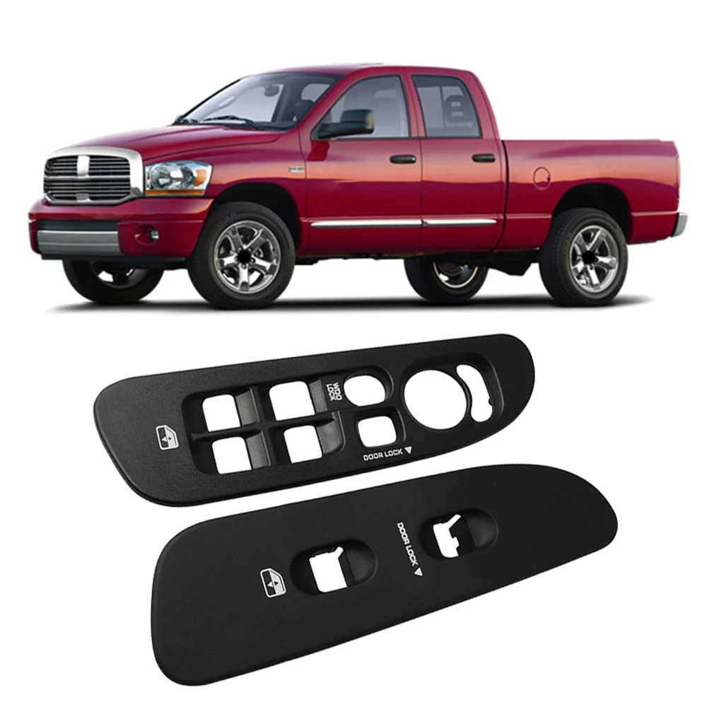 Car Interior Door Window Switch Panel Bezel Front Right & Left Side for Dodge Ram 1500 2500 3500 2002-2010 5HZ71XDVAD 5HZ72XDVAB