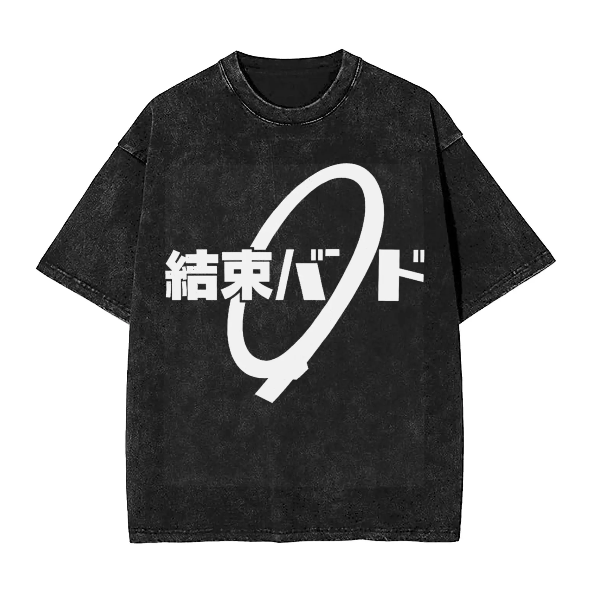 Kessoku Band Bocchi the Rock T Shirts Hip Hop Washed Short Sleeve Oversize T-Shirts  Vintage for Men Women Streetwear Tops Tees