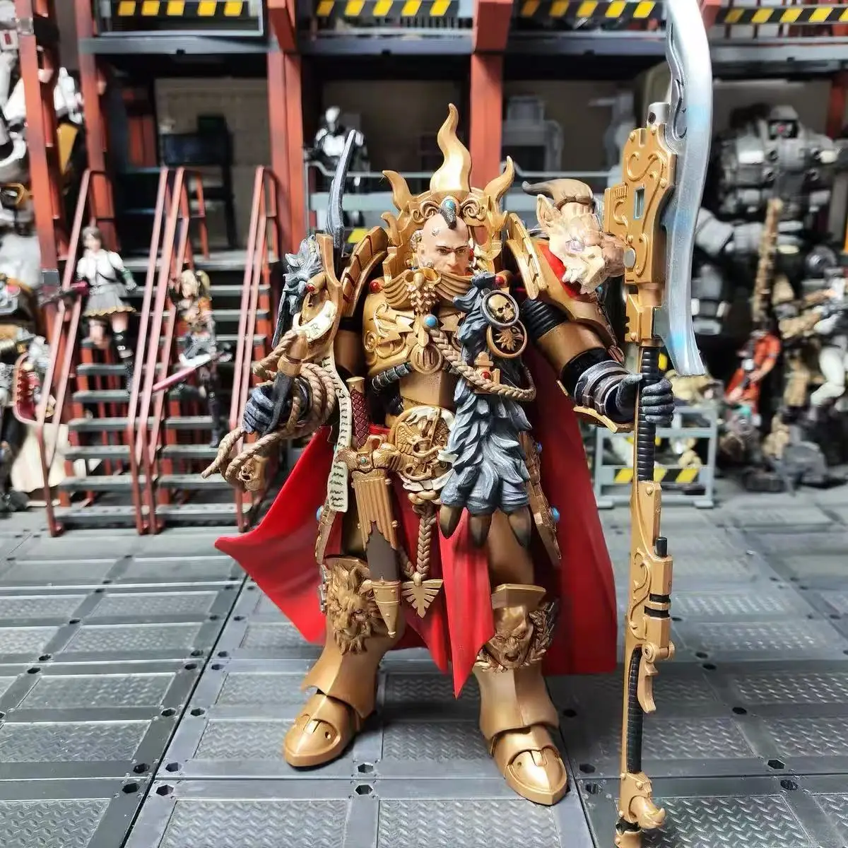 【JOYTOY】Warhammer 40K The Horus Heresy Legio Custodes Constantin Valdor Capitán-General de la Legio Custodes Toy