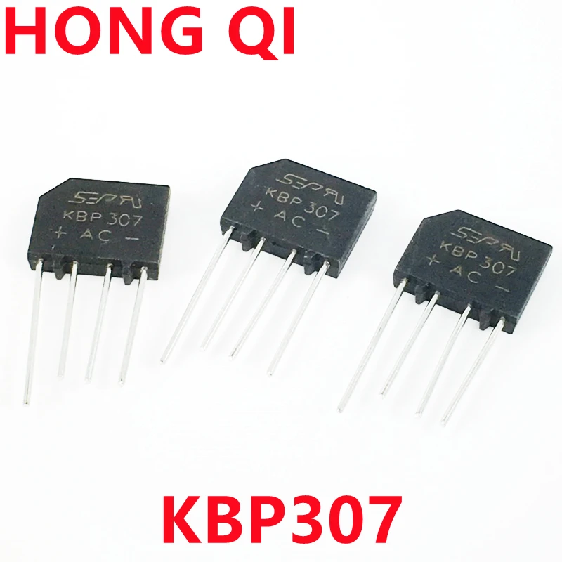 10PCS 3A 1000V KBP307 diode bridge rectifier KBP 307 power diode electronica componentes