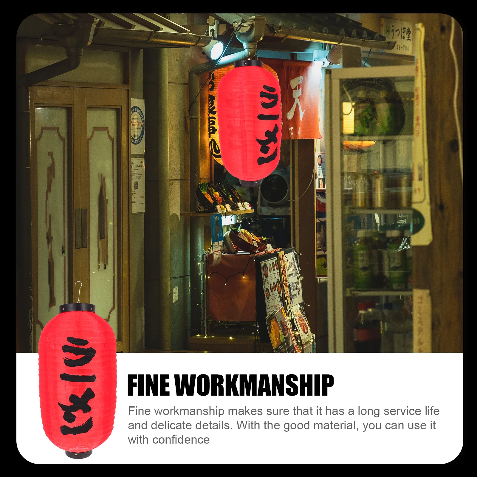 

Waterproof Japanese Lantern Paper Hanging Decor for Restaurants Pubs Outdoor Indoor Dining Room Wall Decoration