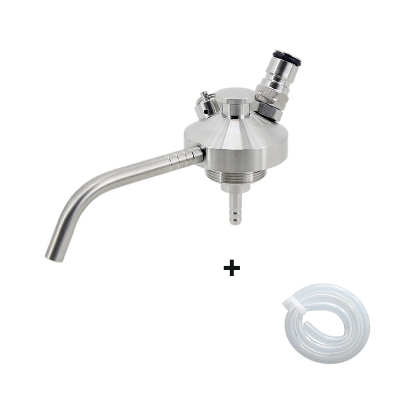 

Stainless Steel Universal Mini Beer Keg Tap System Leak-Proof Easy Install For 2/3.6/4/5L Beer Keg Includes Silicone Hose