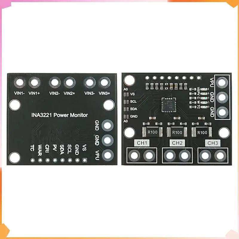 B94A 3X I2C SMBUS INA3221 Triple-Channel Shunt Strom Netzteil Spannung Monitor Sensor Board Modul