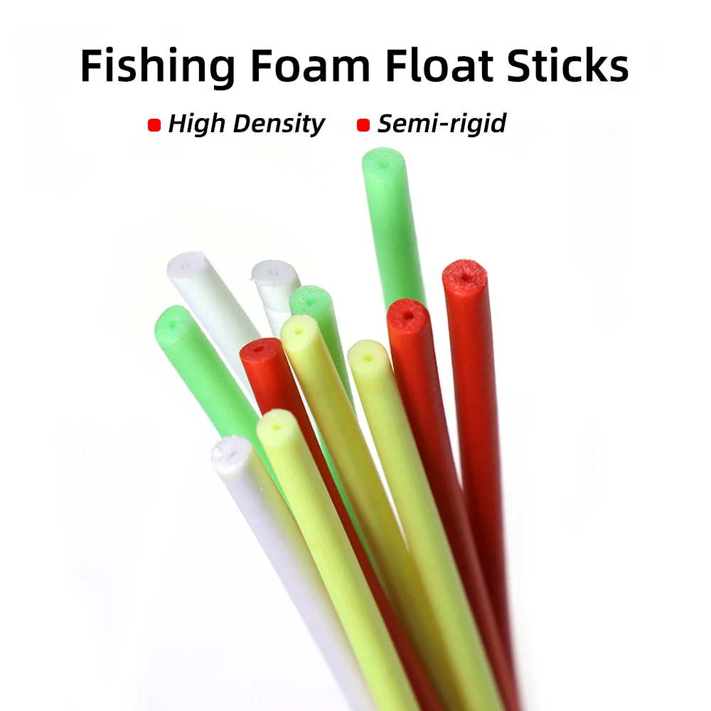 12 Stück/Packung 16CM Angelschaum-Schwimmerstäbe mit Mittelbohrung, Hochdichte DIY Siebenstern-Schwimmer Schaumstoffrohre, Material zur Riggenherstellung – Detail 2