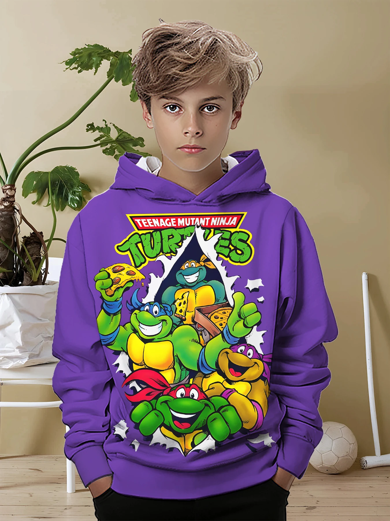 3D Print Teenage Mutant Ninja Turtles All Seasons Children Casual Sweatshirt Cool Pullover Tops Unisex Clothes Boy Girl Hoodies