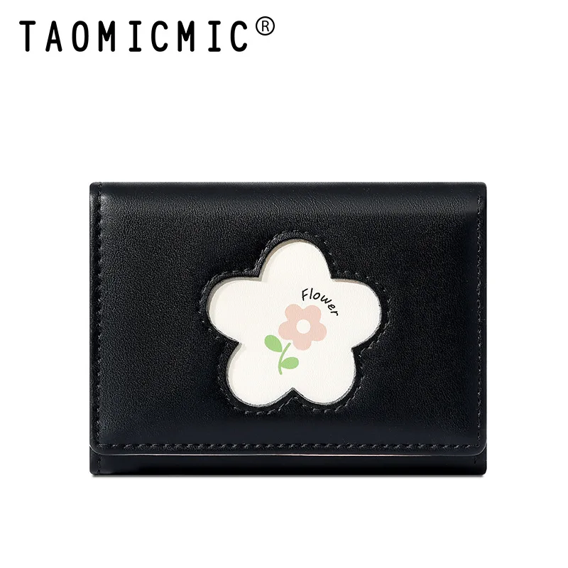 Ladies' short wallet,PU leather coin purse for women,student ID card case with multiple slots,tarjetero billetera para mujer
