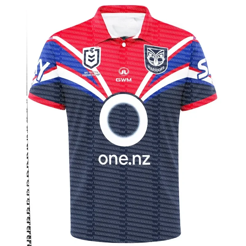 2026 Season Australian Adult Rugby Sweatshirt, New Zealand Warriors, Polo Shirt,sports Training,quick Drying Short Sleeved Shirt
