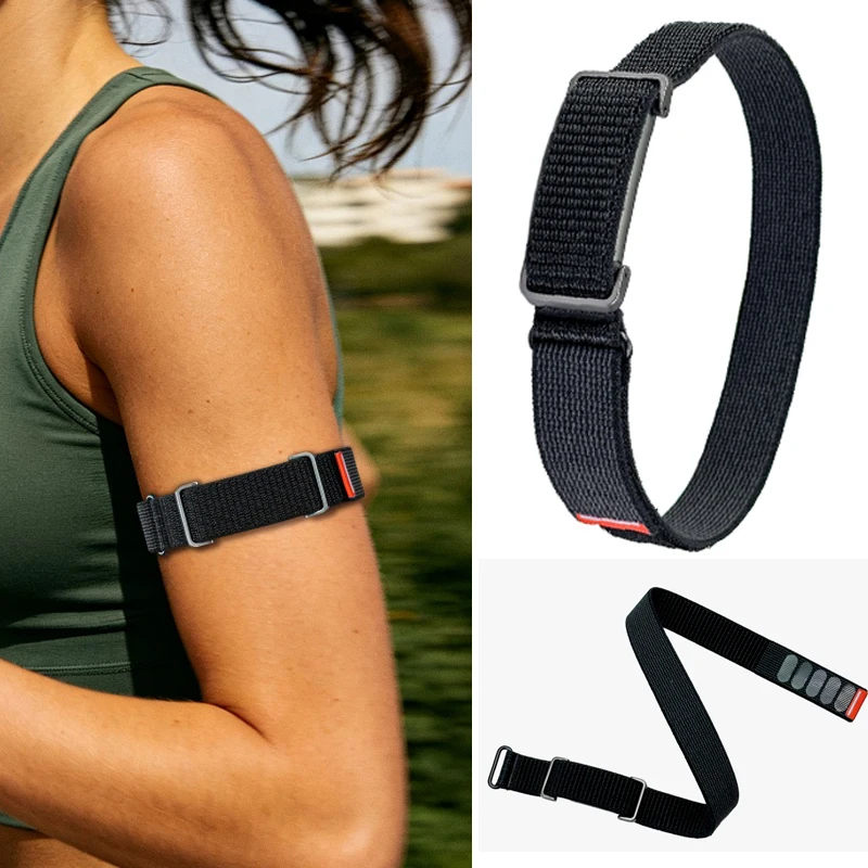 Elastic Nylon Arm Band For Google Fitbit Air Strap Fitness Tracker With Metal Case Soft Wrist Strap For Fitbit Air Bicep Strap
