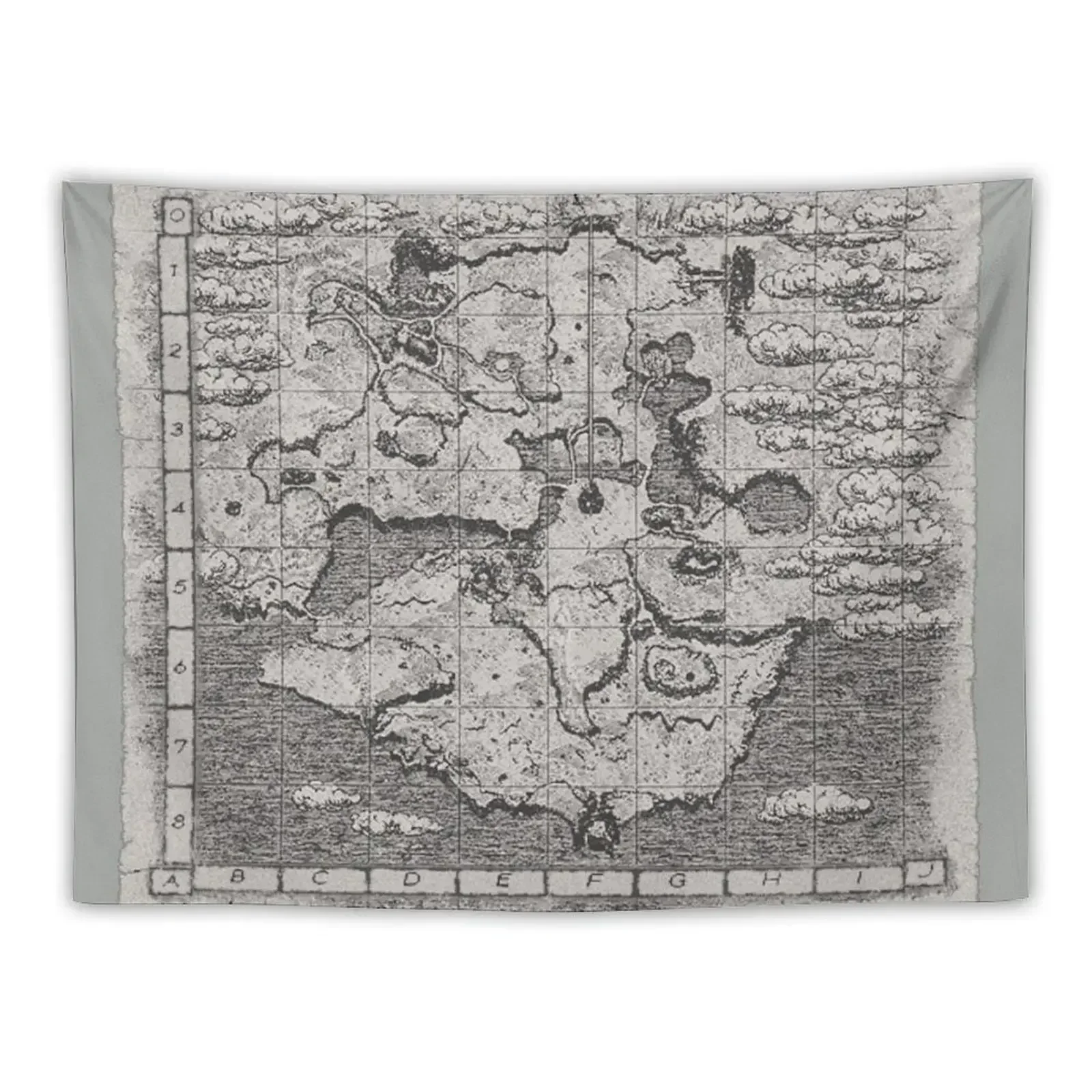 Shadow of the Colossus map Tapestry Decoration For Bedroom Things To The Room Hanging Wall Wall Decoration Items Tapestry