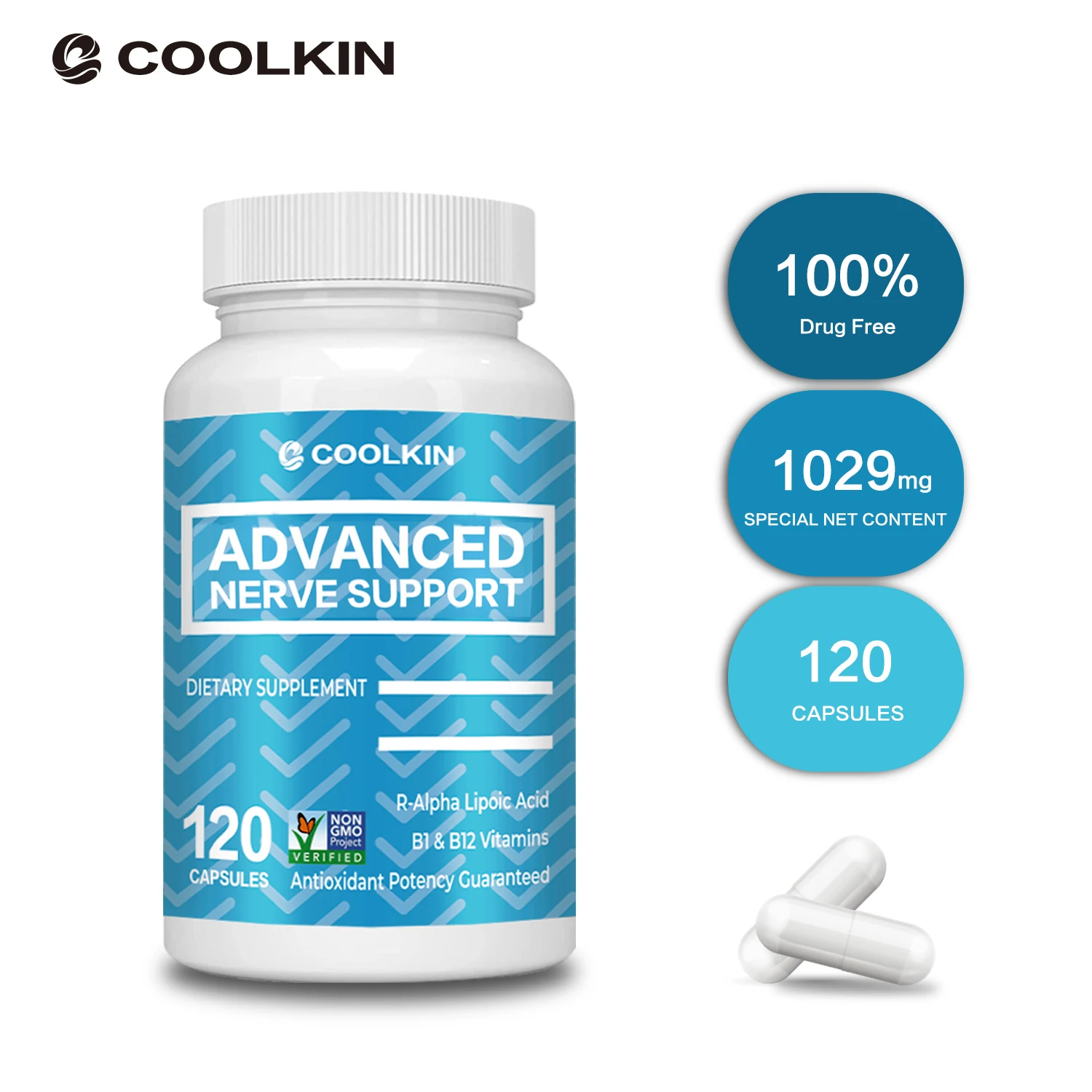 

Усовершенствованная поддержка нервов — с липоичной кислотой R-Alpha — успокаивающий нерв, восстанавливающий нейрон, антиоксидант