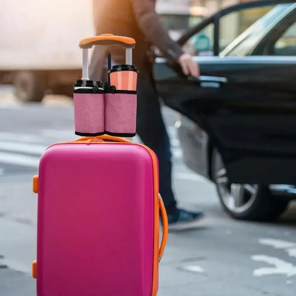 

Прочный дорожный держатель для багажа, подстаканник, подлокотник без помощи рук, сумка для напитков, сумка для хранения бутылок, стойка для напитков, аэропорт