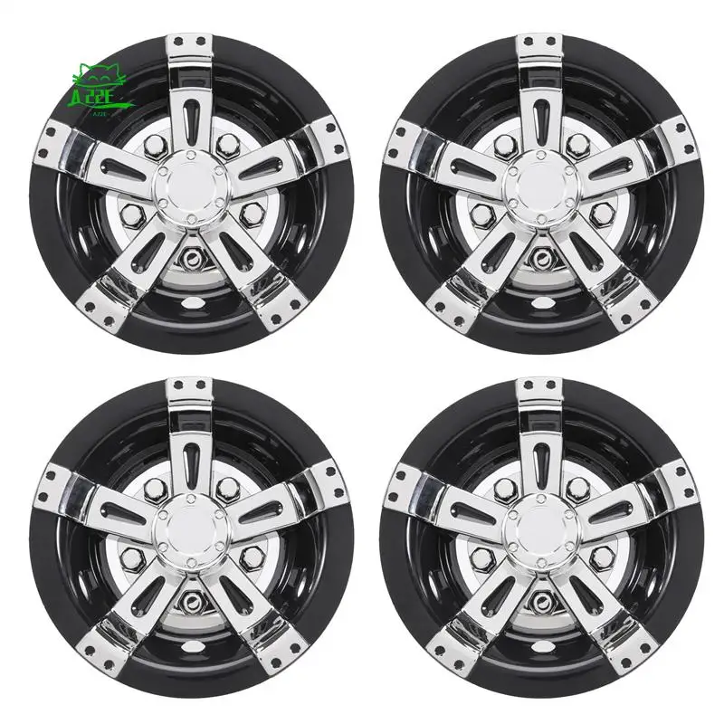 

A22E-4Pcs 5 Spoke Design Hub Cap Golf Cart Hub Cap For Golf Carts For Club Car, EZGO, Yamaha