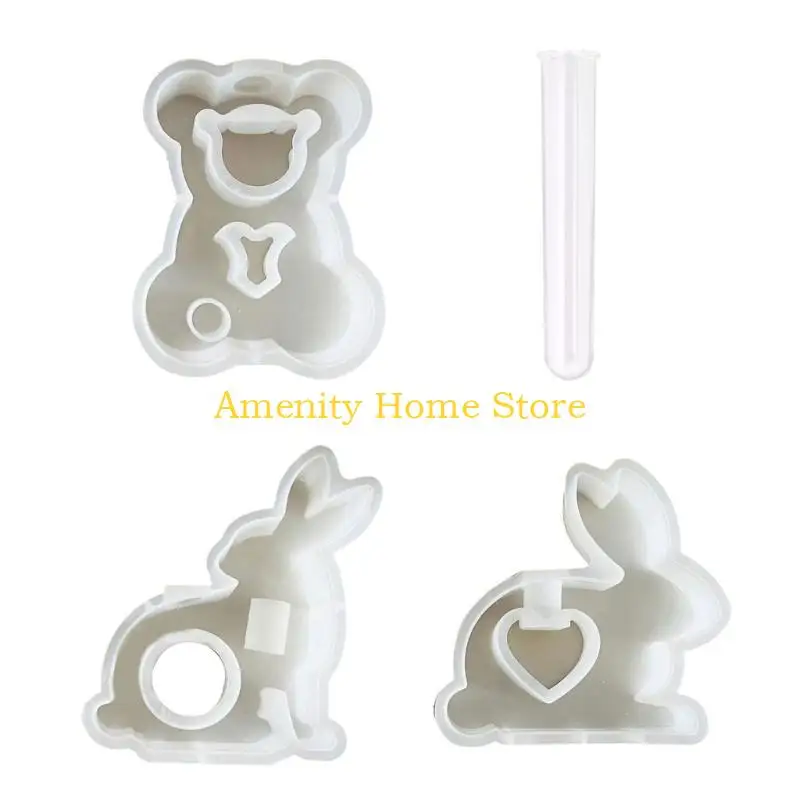 F26C Rabbits Bear Epoxy Resin  - Propagation Station Vase recension och pris