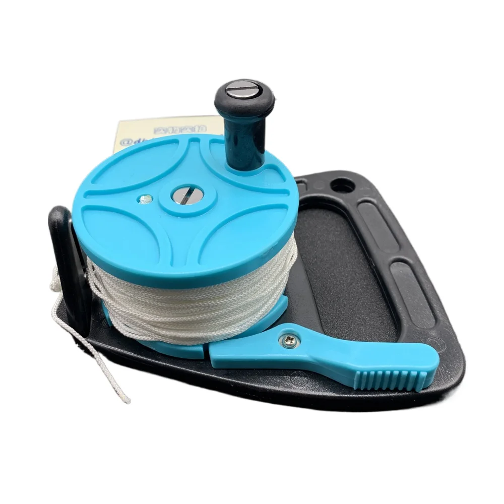 

Геодезический буй для дайвинга (SMB) ручной, с колесом, ярко-синий, 46 метров