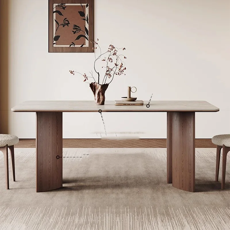 @4Writing Mobile Dining Table Restaurant Luxury Modern Designer Table Writing Poker Study Mesas De Comedor Living Room Furniture