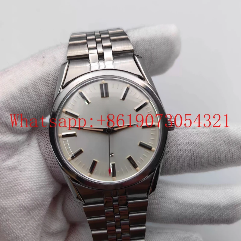 

2851 movement stock Unused gold core watch Manual strip refurbishment 34mm steel belt model