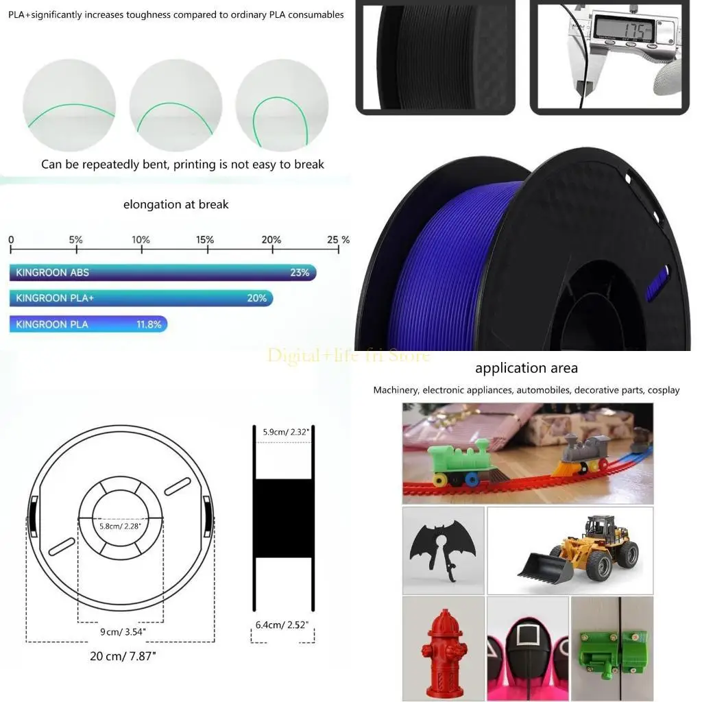 

E06D Printer 1KG 1,75 мм PLA+ Филамент -печатный материал.