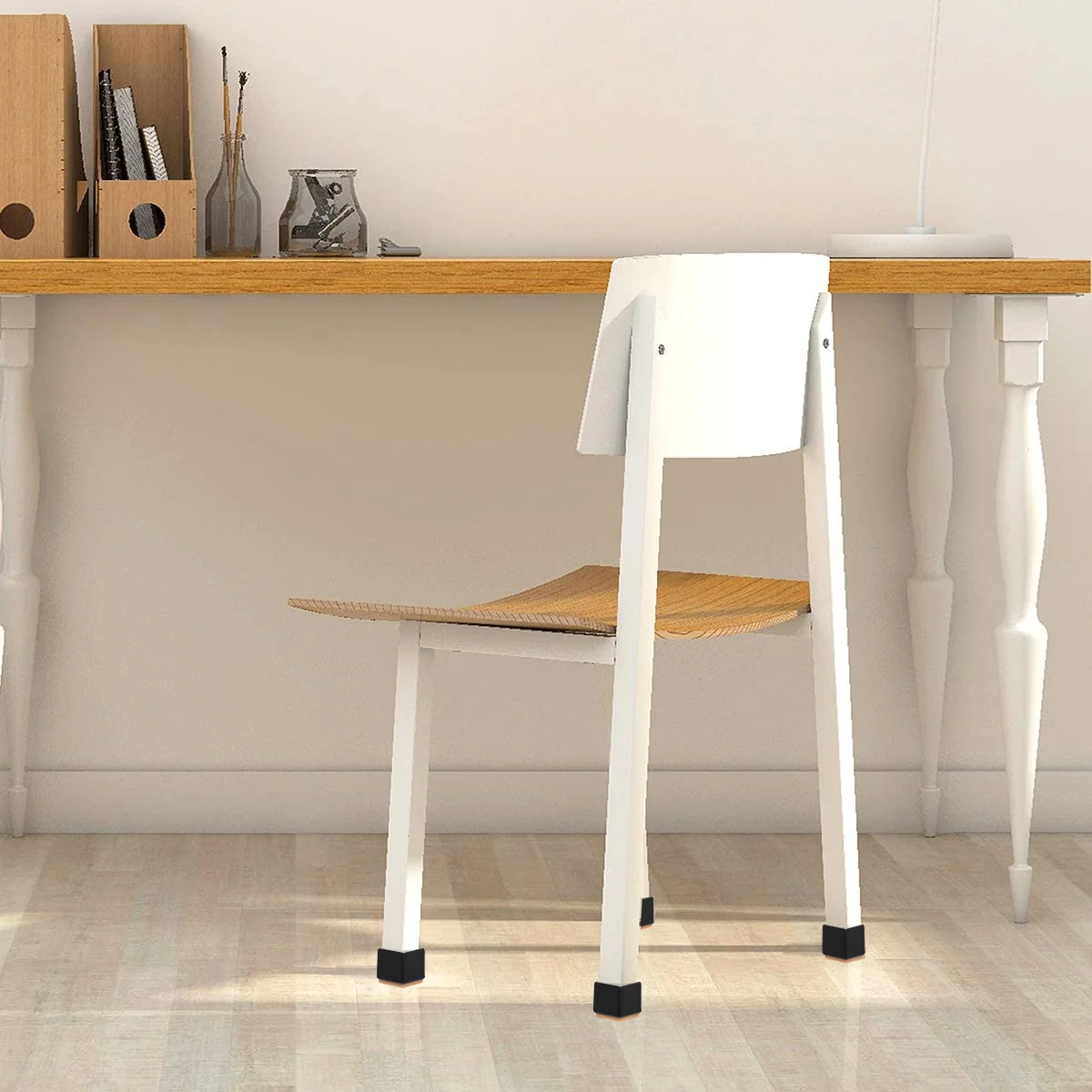 

20Pcs Table Feet Covers Chair Feet Protectors Anti-Slip Protect Chair Legs Floors for Home Office Restaurant